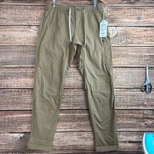 Vuori Pants Mens Large Brown Khaki Outdoor Hiking NEW